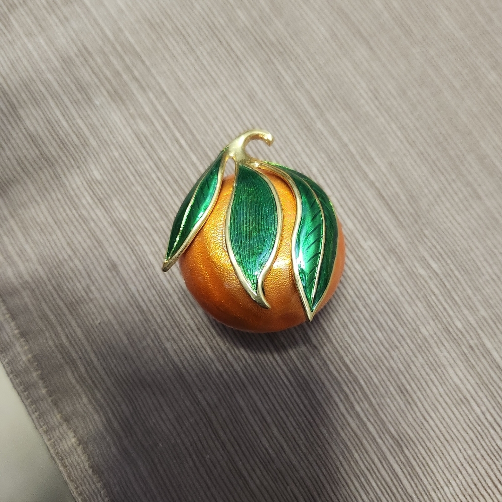 Edgar Berebi limited edition orange trinket box.